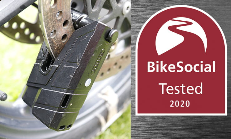 Full destruction review of the alarmed Abus Granit Detecto XPlus 8077 motorcycle disc lock. Cut, smashed and pried to find out if it will protect your bike